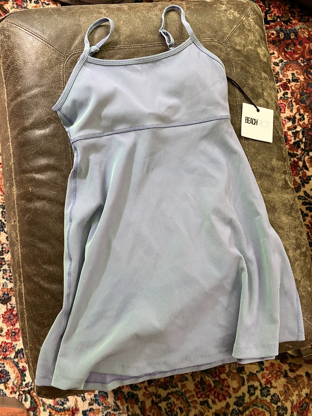 Beach Riot Raelyn Dress in Seashore Ribbed Two Tone - Picture 2 of 4